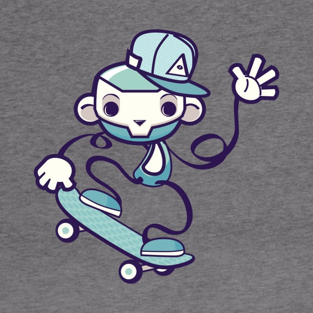 Skate Monkey by Digster